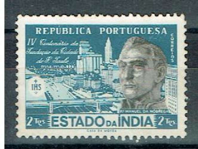 PT INDE PORTUGAISE 1954 - YT 459  NEUF SANS GOMME.