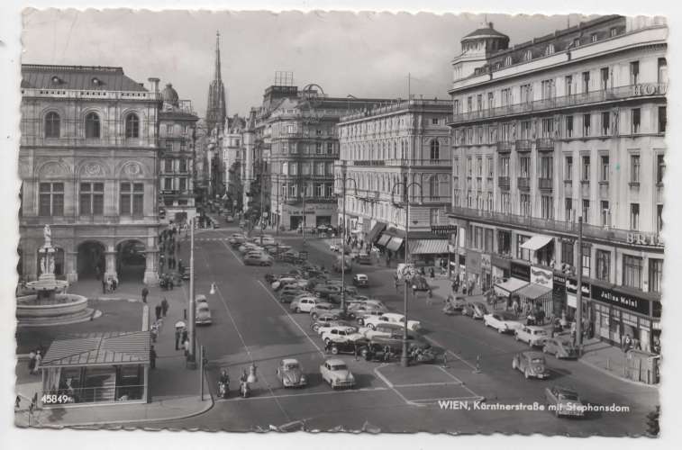 cpsm  Autriche vienne ( Wien ) Kärntnerstrasse ( automobiles )