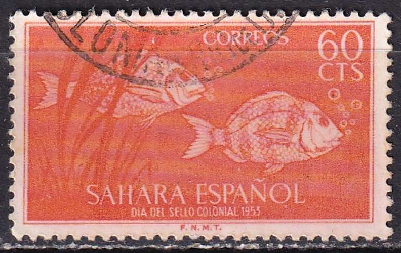 sahara espagnol ... n° 98  obliteré ... 1953