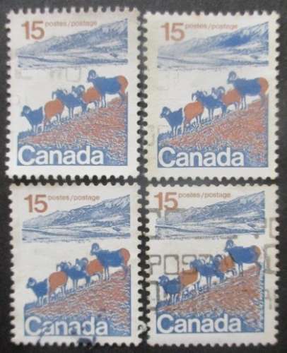 CANADA N°472 X 4 oblitéré