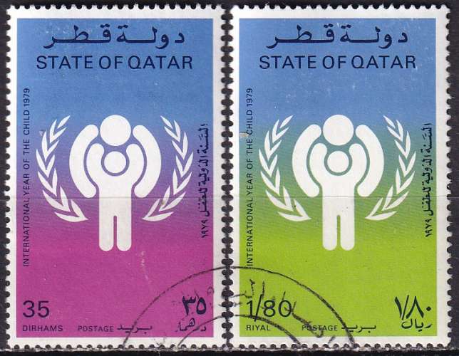 qatar ... n° 402/403  obliterés ... 1979