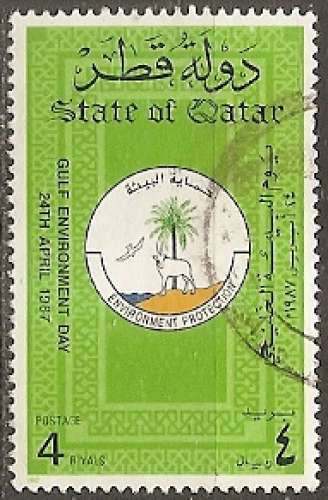 qatar ... n° 542  obliteré ... 1987