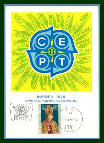 Carte Maximum  Europa Autriche 1975 N° 1316