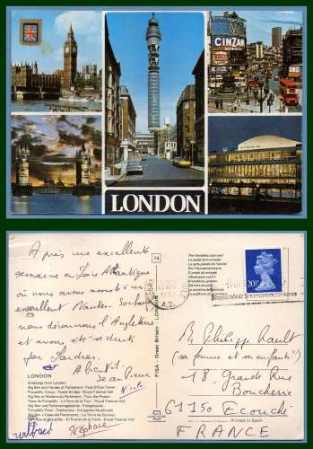 CPSM London multivues voy. yv. N° 1078 > France 1983