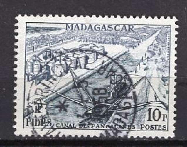 MADAGASCAR 1956 LE CANAL DES PANGALANES  OBLITERE