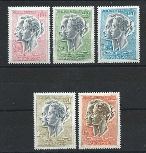 Monaco PA N°87/90A** (MH) 1966/71 - Couple princier