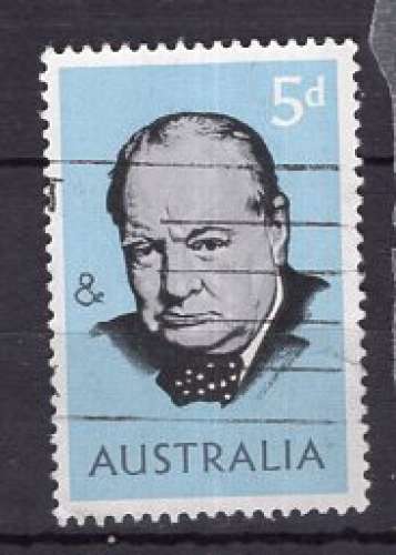 AUSTRALIE 1965 WINSTON CHURCHILL   OBLITERE