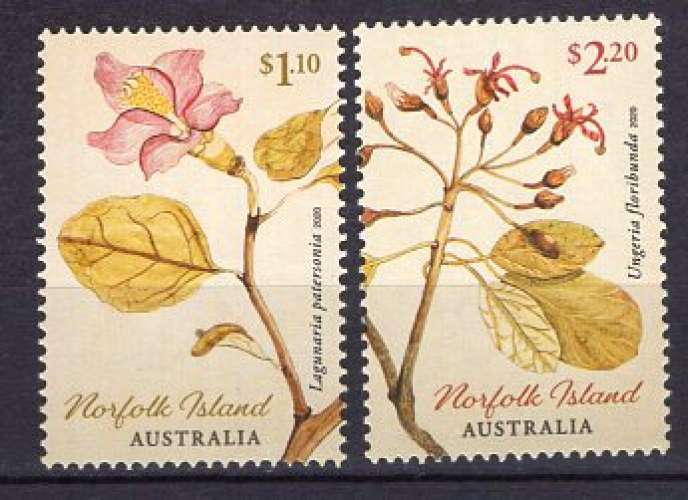 AUSTRALIE NORFOLK  2020 LES FLEURS NEUF**