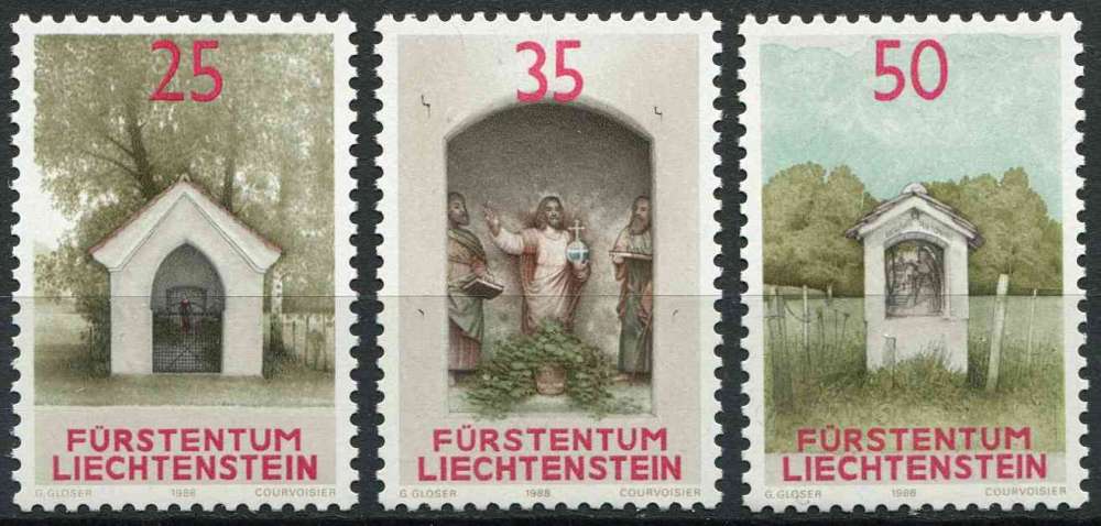 LIECHTENSTEIN 1988 NEUF** MNH N° 892 à 894