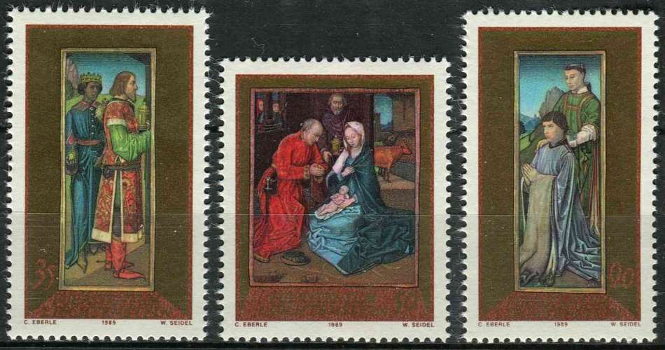 LIECHTENSTEIN 1989 NEUF** MNH N° 919 à 921 Noël