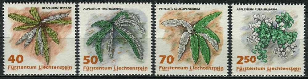 LIECHTENSTEIN 1992 NEUF** MNH N° 986 à 989