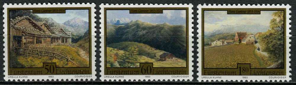 LIECHTENSTEIN 1993 NEUF** MNH N° 997 à 999