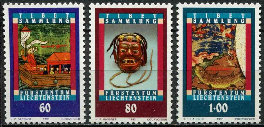 LIECHTENSTEIN 1993 NEUF** MNH N° 1002 à 1004