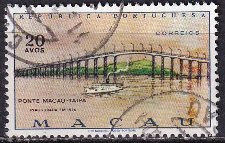 macao ... n° 431  obliteré ... 1974