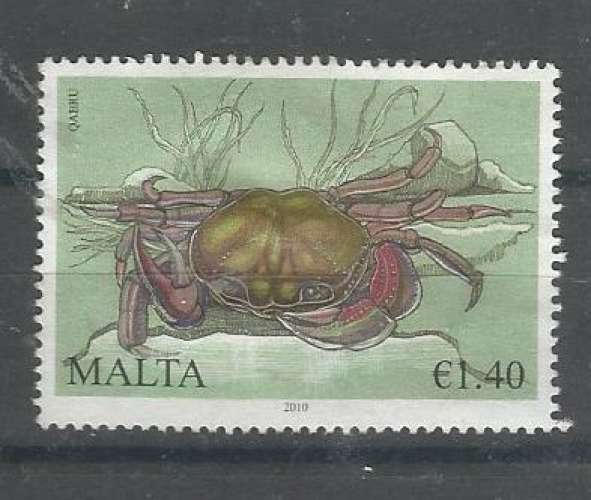 Malte 2010 - YT n° 1595 - Crabe - cote 4;20