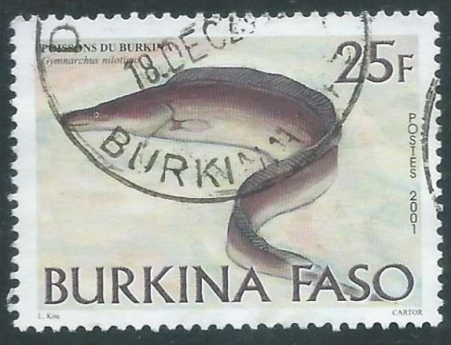 Burkina faso - Y&T 1270 (o) - Poissons -