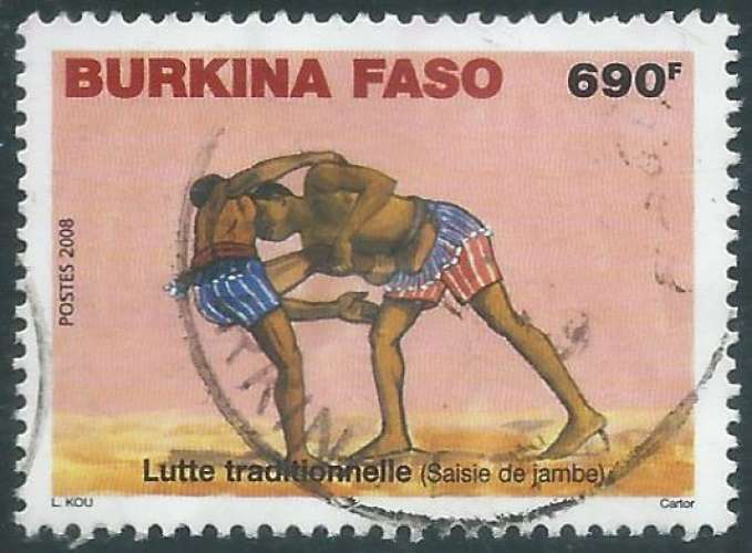 Burkina faso - Y&T 1342 (o) - Lutte -