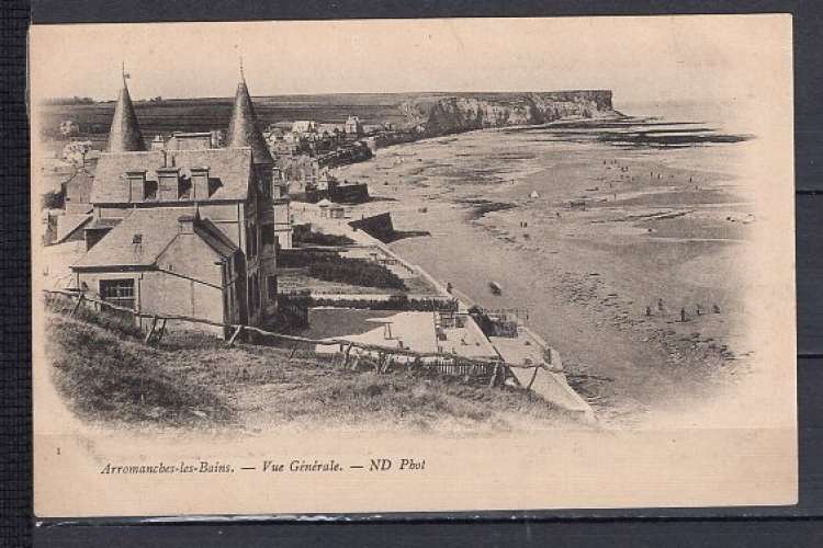 FRANCE CPA CARTE POSTALE 14 CALVADOS ARROMANCHES VUE GENERALE