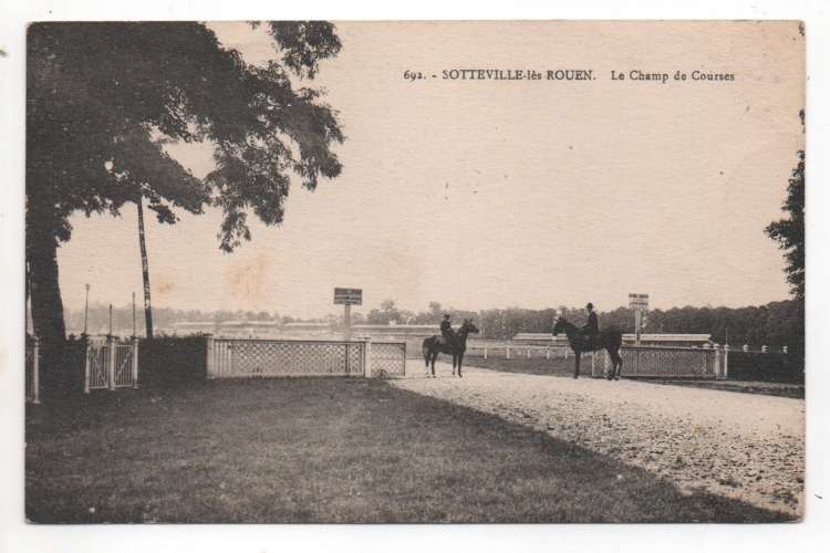 cpa 76 Sotteville-lès-Rouen Le Champ de Courses