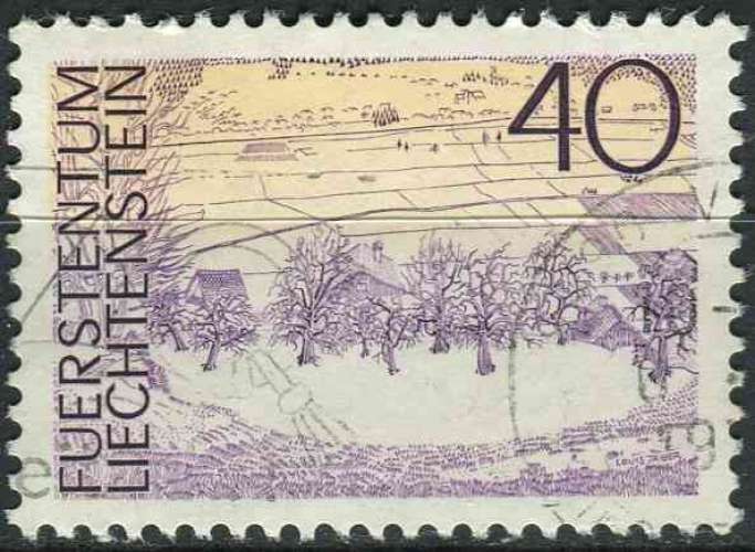 LIECHTENSTEIN 1972 OBLITERE N° 522