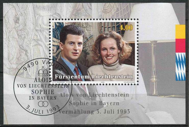 LIECHTENSTEIN 1993 OBLITERE BF N° 18