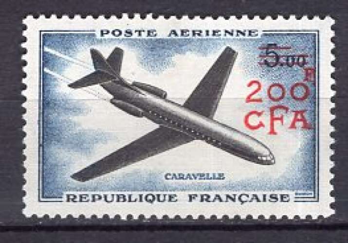 FRANCE LA REUNION  1957 AVION LA CARAVELLE  NEUF**