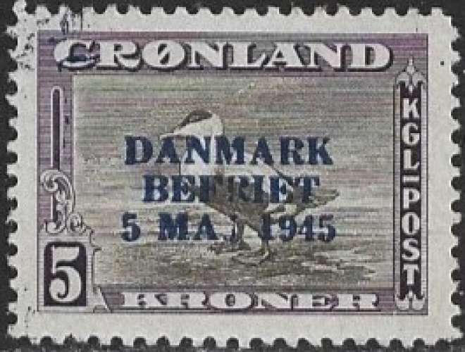 Groenland - 1945 - Y&T 18K * - MH ( Très rare )