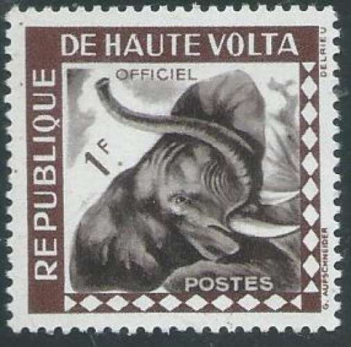 Haute Volta - Service - Y&T 0001 (*) - Eléphants -