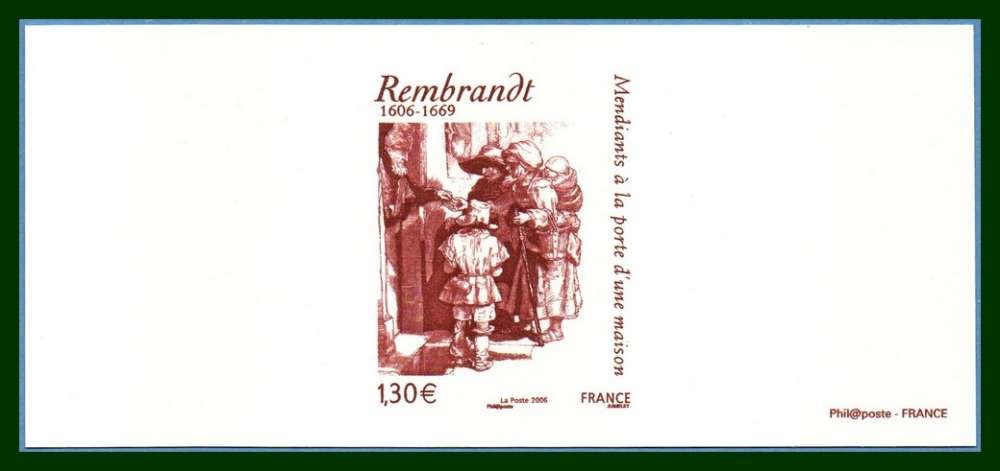 Gravure N° 3984 Rembrandt 2006 peintre peinture