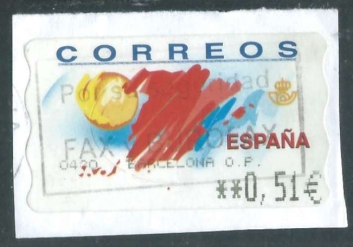 Espagne - Timbres de distributeurs - Y&T 0049 (o)