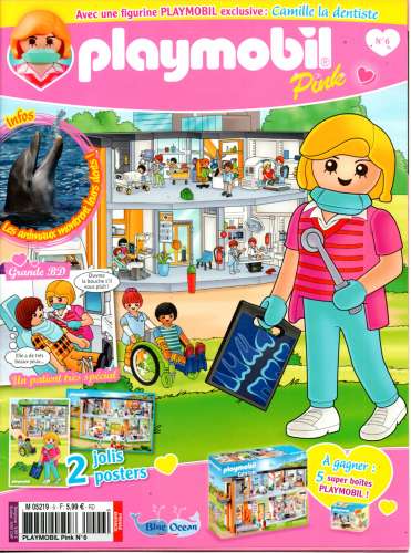 Magazine Playmobil Pink N°6 / Camille la dentiste