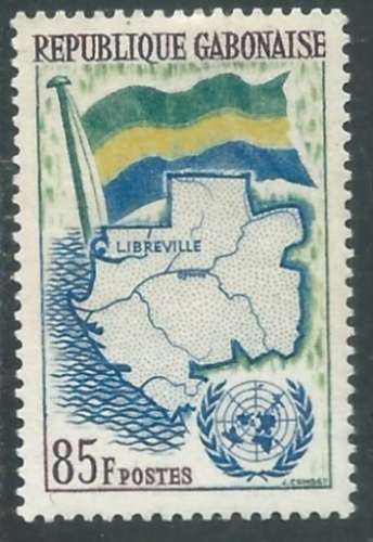 Gabon - Y&T 0152 (*) - Admission aux Nations Unies -