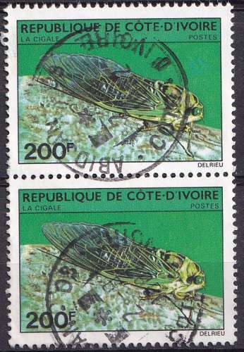 Côte d'Ivoire 1980 Y&T 554 oblitéré - Cigale 