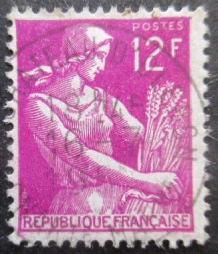 FRANCE N°1116 Moissonneuse oblitéré