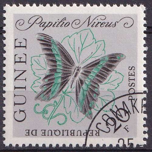 Guinée 1963 Y&T 155 oblitéré - Papillons - Papilio nireus 