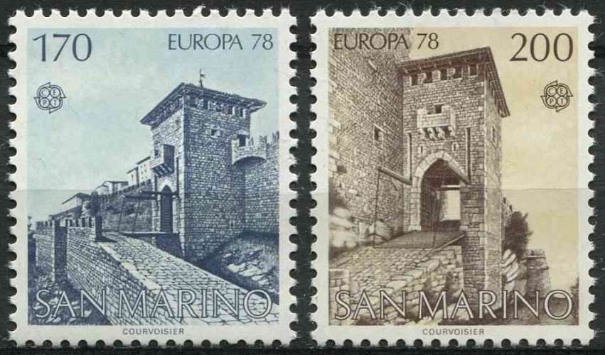 SAINT MARIN 1978 NEUF** MNH N° 955 956 europa