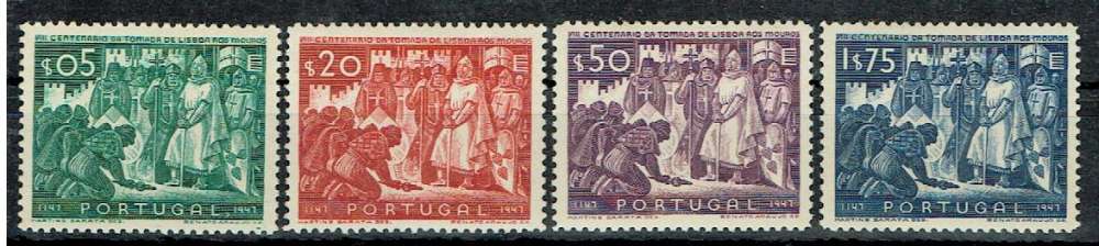 PORTUGAL 1947 - YT 696 697 698 699 MNH.