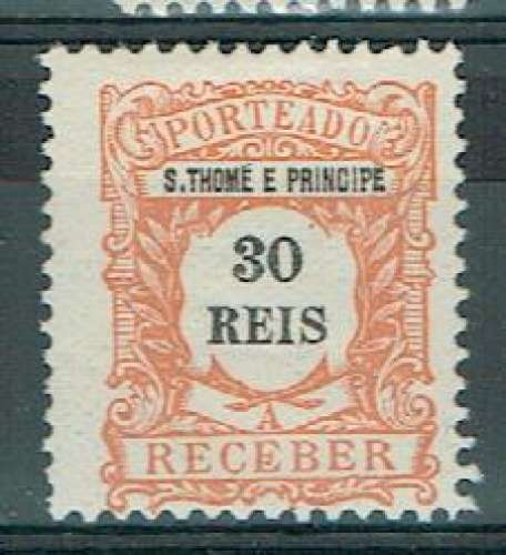 ST THOMAS & PRINCE 1904 - TAXE YT 4 * MH.