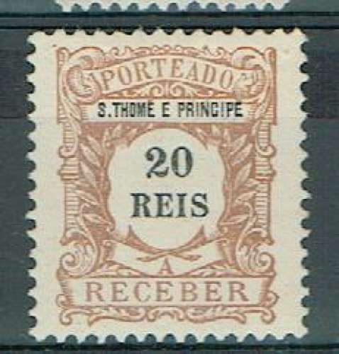 ST THOMAS & PRINCE 1904 - TAXE YT 3 * MH.