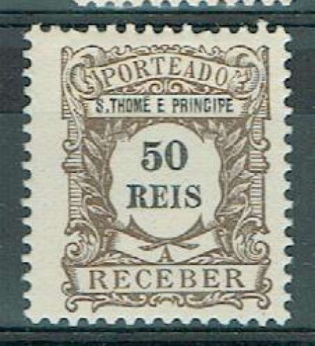 ST THOMAS & PRINCE 1904 - TAXE YT 5 * MH.