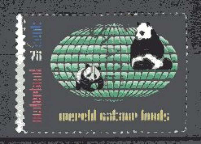  PAYS BAS  1984 PROTECTION DE LA NATURE LE PANDA OBLITERE