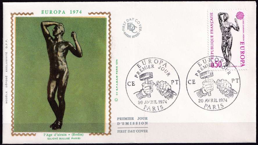 France FDC 1974 Y&T 1789 - Europa (scan dos) 