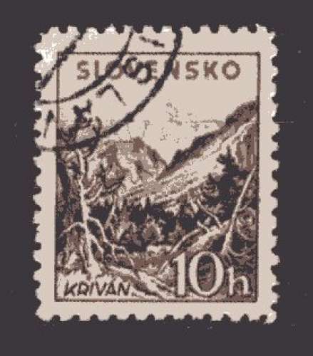 SLOVAQUIE 1939  LE MONT KRIVAN OBLITERE