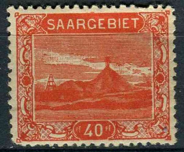 SARRE 1921 NEUF* charnière N° 58