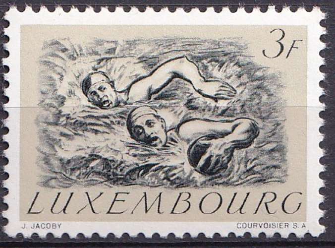 Luxembourg 1952 Y&T 458 neuf ** - Water polo 