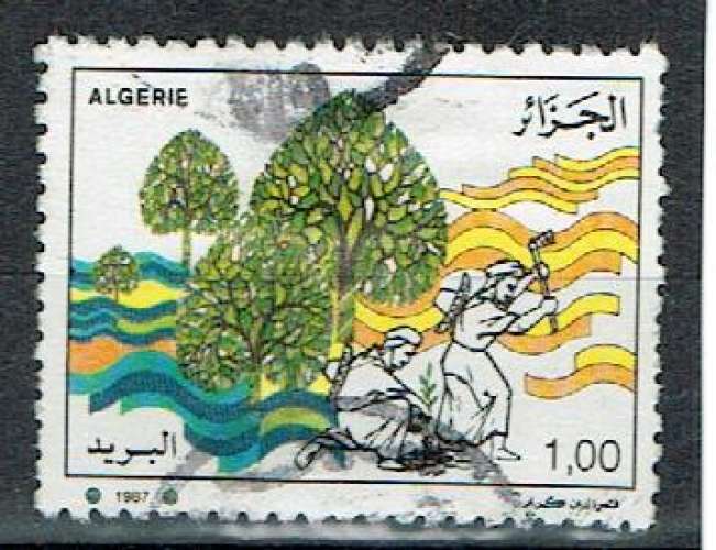 ALGÉRIE 1987 - YT 911 OBLITÉRÉ.