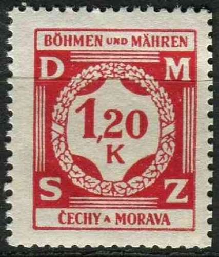 Bohême et Moravie 1940 NEUF** MNH SERVICE N° 7