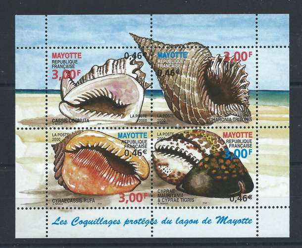 Mayotte Bloc N°4** (MNH) 2000 - Faune 