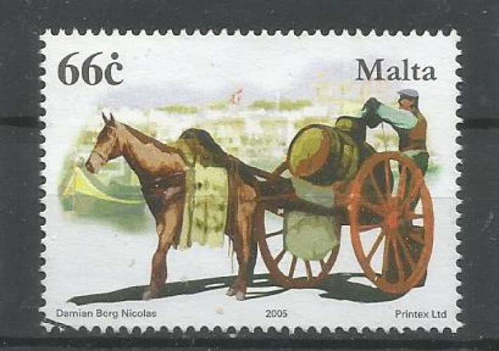 Malte 2005 - YT n° 1379 - cheval - cote 4,25