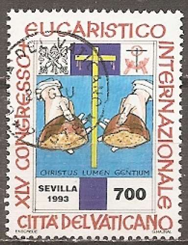 vatican ... n° 953  obliteré ... 1993